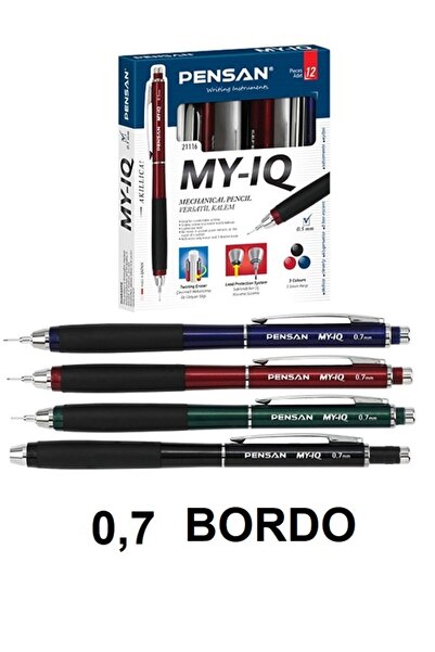Pensan IQ VERSATİL KALEM MY IQ 0.7 MM PARLAMENT BORDO