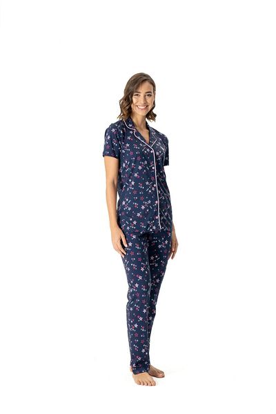U.S. Polo Assn. US Polo AssnSet de pijamale pentru femei, albastru marin, cu buzunar, 024Y.1Z.E.T7.A.G0.R1.4P