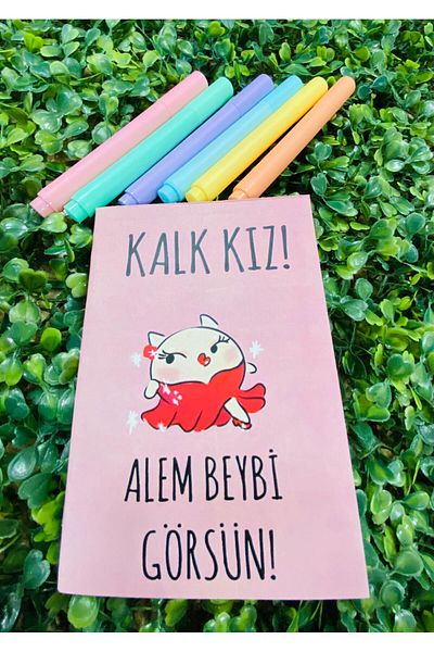 ÖZ KIRTASİYE دفتر هدايا غير مبطن من Kalk Girl Alem Beybi