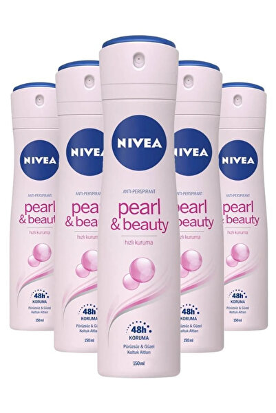 NIVEA Deo Sprey 150 ml Pearl Beauty Kadın * 5 ADET