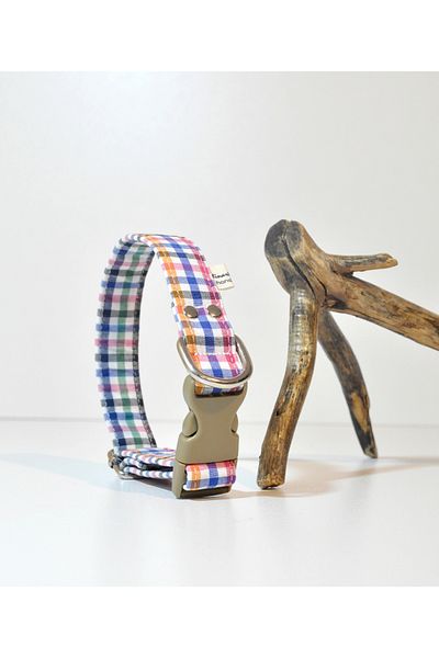 minart design COLORFUL COAT CHECKED DOG GRAP