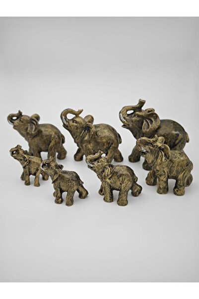 YÖRÜK TASARIM 7 li Bereket Filleri Antik Sarı- Antik Gümüş-Antik Bronz-Füme E...