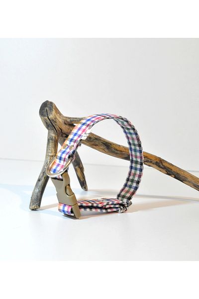 minart design COLORFUL COAT CHECKED DOG GRAP