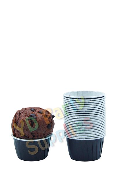 Yusuf Dirik YD Party Supplies Black Muffin Cake Mold 50 Pieces 50x39