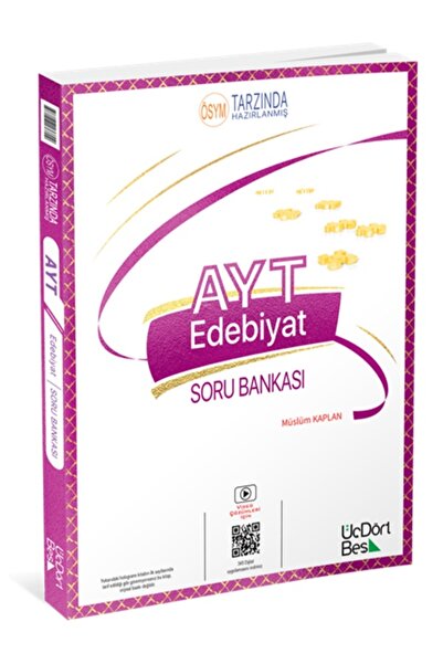 Üç Dört Beş Yayıncılık 345 - AYT Edebiyat Soru Bankası - GÜNCEL BASKI