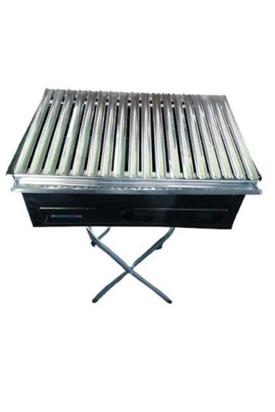 ÖZSAL Kamp Mangalı-katlanabilir Ayaklı Mangal-krom Izgaralı 42x30 Mangal