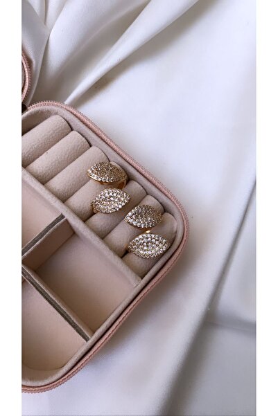 Accessories Ayarlanabilir Gold Renk Zirkon Yüzük
