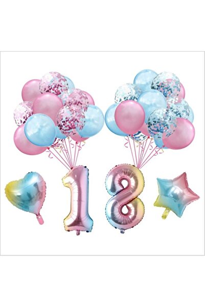 DÜVENCİ TİCARET Çıtıpıtıstore 18 Yaş Balon Seti