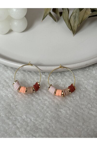 HERCY الملونة فيمو الخرز هوب الأقراط