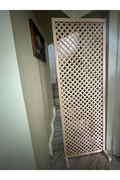 Yc Dekor Ahşap Paravan 70x170 Ahşap Seperatör Çerçeveli Ve Ayaklı