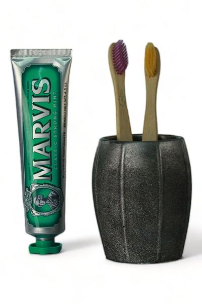 Evene Toothbrush Holder Toothbrush Holder Toothbrush Stand Toothbrush Holder Silver Antique Model 13