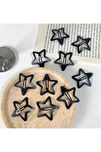 MİNAHOBİ Πόρπες 20 τεμαχίων Star Snap - Y2k Star Style, επινικελωμένο