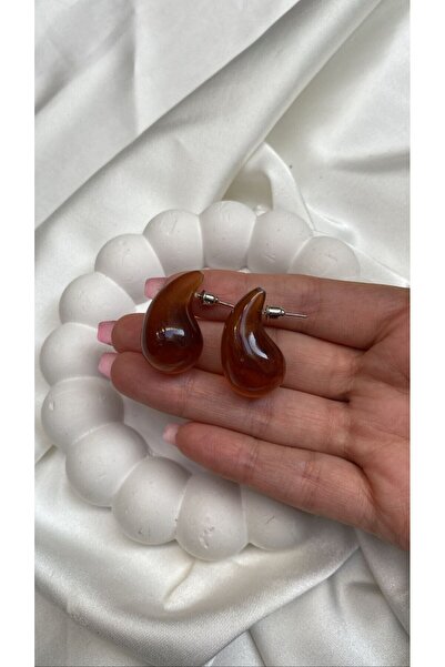 Accessories Mor Renk Bottego Damla Küpe