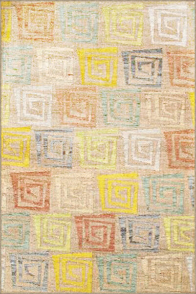 Rugs Modern Halı Multicolored Mixed Geometric Patterned Creative Modern Decor...
