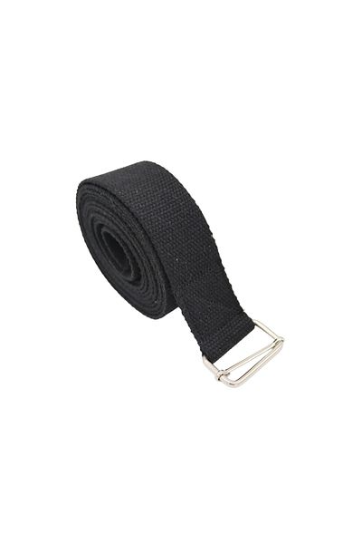 Anatolia Black 250 Cm Yoga Belt with Cotton Adjustment Buckle