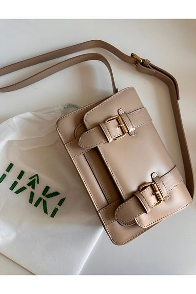 Boutiquehaki Geantă Katty Messenger (sac de praf kaki)
