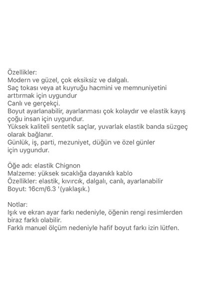 QUEEN AKSESUAR İthal lüks fiber lastikli postiş peruk hazır dağınık topuz saç tokası dore sarı 24/88