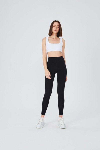 UP&FIT Push Up ψηλόμεσο κολάν μαύρο