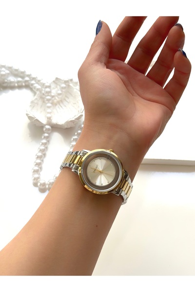 Ferrucci ساعة يد نسائية من FERRUCC (فضي وذهبي)