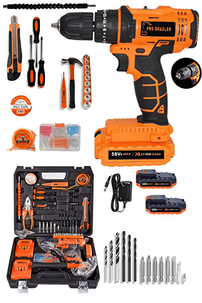 Pro Draxler Hochleıstung Günlük Kullanımına Uygun 100 Parça 58 V 8 Amp Çift A...