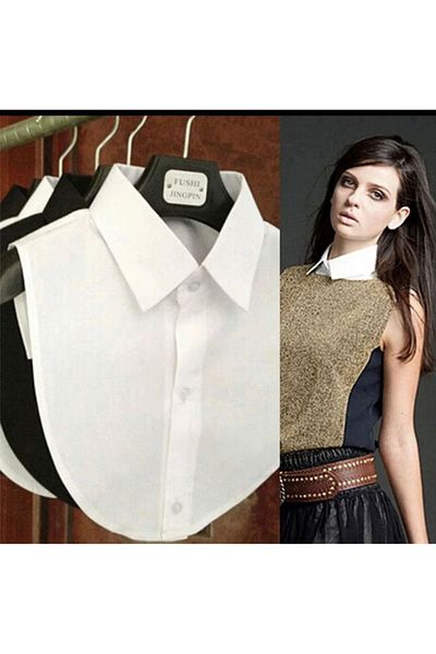 MODA ALFA Guler fals Set decorativ cu jumătate de guler dublu