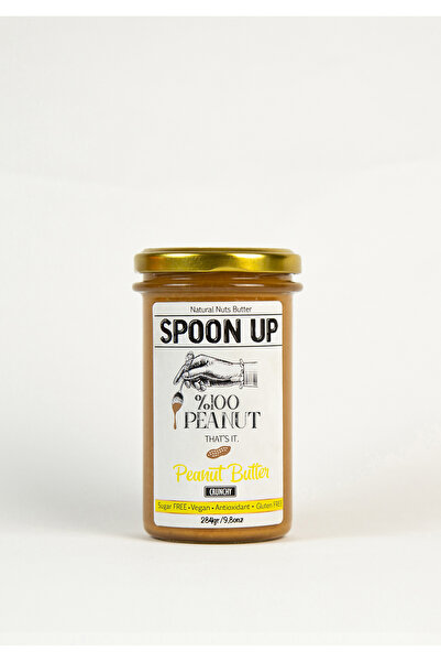 SPOONUP %100 Fıstık Ezmesi 284gr PARÇACIKLI (GLUTENSİZ,KATKISIZ,ŞEKERSİZ)