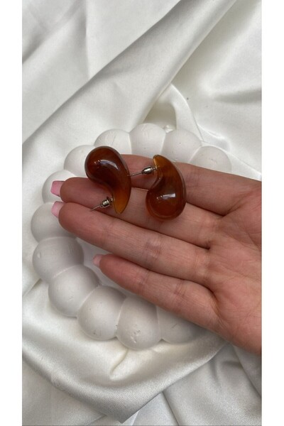 Accessories Mor Renk Bottego Damla Küpe