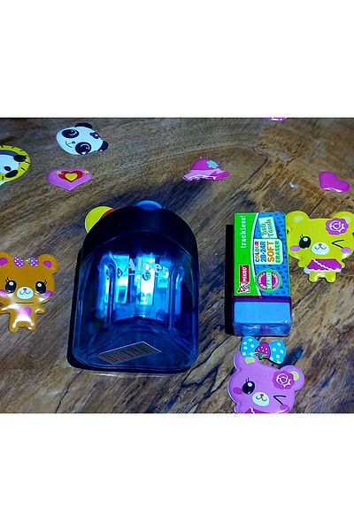 GAGTUSKOLİK TRANSPARENT STORAGE PENCILER AND ERASER