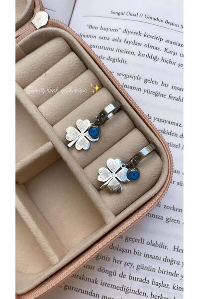 Accessories Gümüş Renk Yonca Çelik Küpe