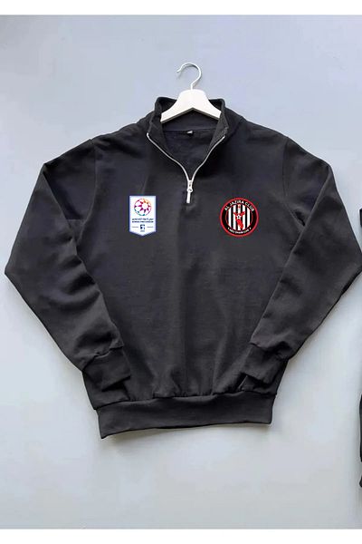 Pisa Art Φούτερ Al-Jazire Abu Dabi Clup Η.Π.Α. Pro League Ειδικού Σχεδιασμού με μισό φερμουάρ με γιακά