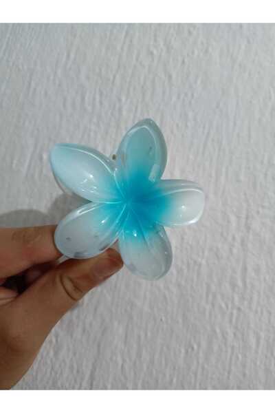 sedefaccessory MAVİ LOTUS TOKA 8CM