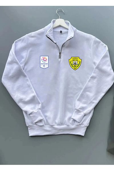 Pisa Art Φούτερ Al-Wasl SC U.A.E Pro League με ειδικό σχέδιο με μισό φερμουάρ με γιακά
