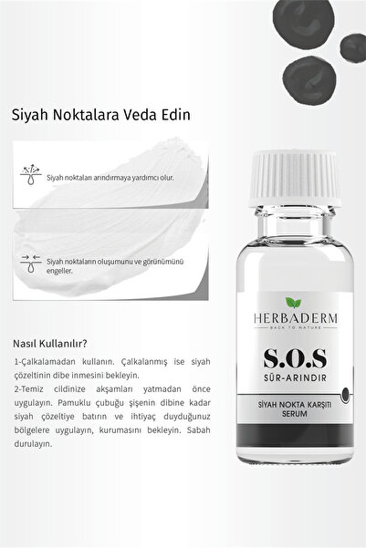 Herbaderm Siyah Nokta Oluşumuna Karşı, Arındırıcı Serum