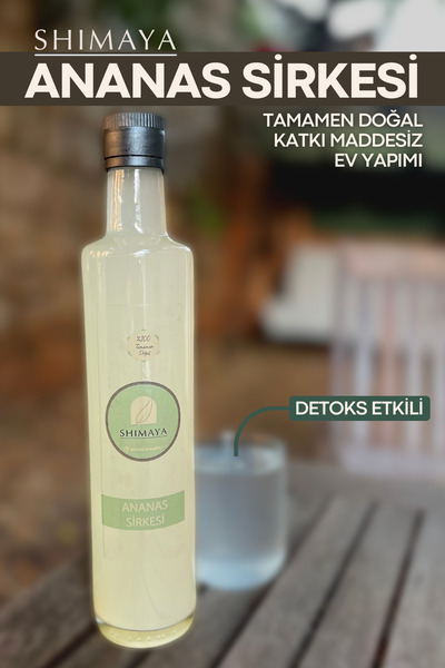 SHIMAYA Ananas Sirkesi (500 ml) Detoks Sirkesi