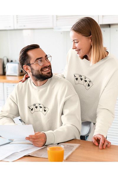 SUNFREE Αγαπητέ Συνδυασμένο Παγιέτες Love Printed Hooded Sweatshirt