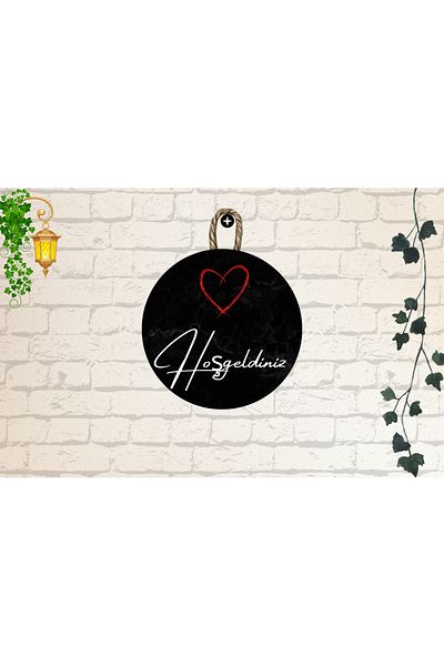 MüdavimHome Modern Decorative Door Ornament - Digital Wood Printing - Person Special Design Door Ornament