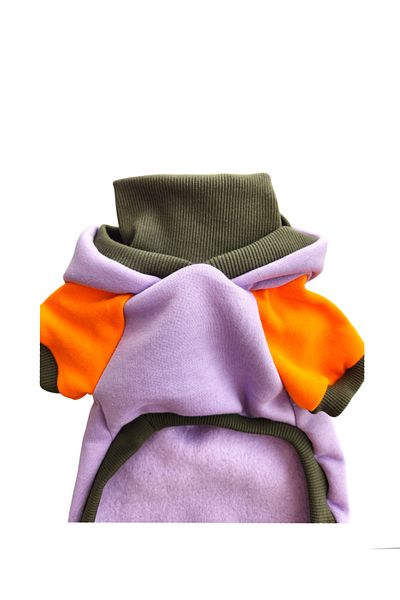 atelyu Cat Dog Clothes Fleece High Neck Sweater Look Sweatshirt