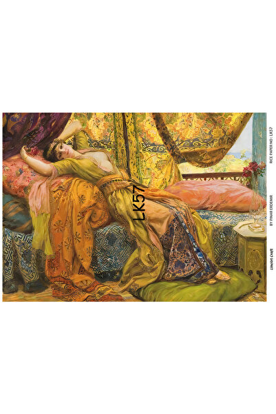 LİNEART ورق ديكوباج نحاسي مقاس 29 × 42 سم - رقم: LK57