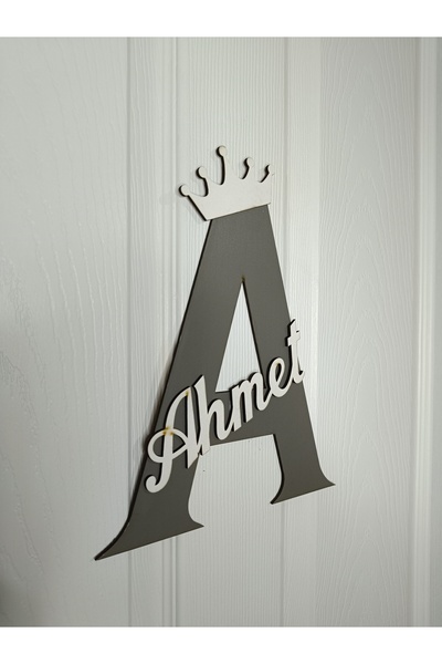 NED MDF LAZER DEKARASYON İSİME ÖZEL Harf Kapı Ve Duvar Süsü Pano İsimlik Çocu...