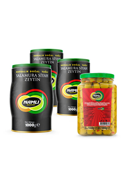 Namlı Kahvaltının Yıldızları Kampanyası 3 kg Özel Üretim 1 kg Biberli Yeşil