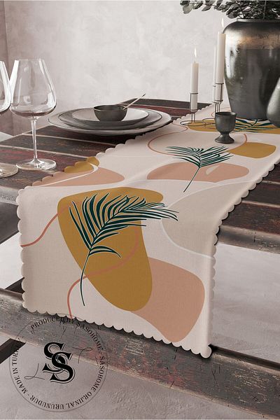 SasoHome Modern Art Powder Color Digital Printed Runner '' Εξαιρετικής ποιότητας ''