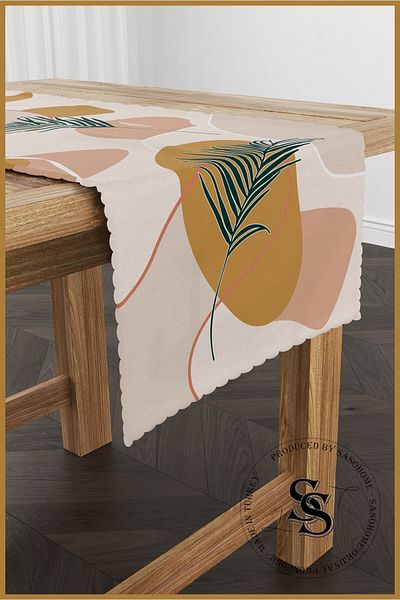 SasoHome Modern Art Powder Color Digital Printed Runner '' Εξαιρετικής ποιότητας ''