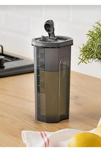 AHİR TİCARET Scale Oil Pot - Liquid Oil Vinegar Pot 750 Ml