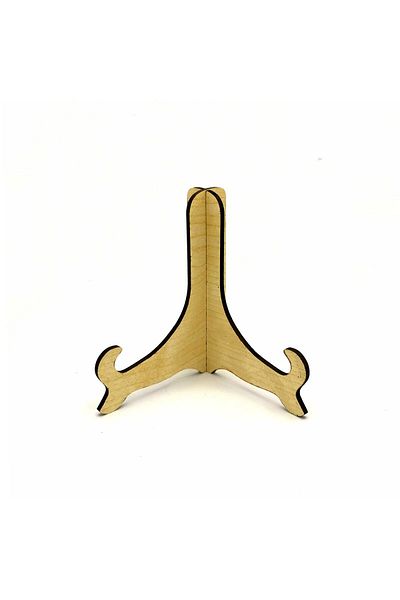 Sadrazam Wooden MDF Frame Plate Leg, Stand, Knight 11 Cm, Light Color
