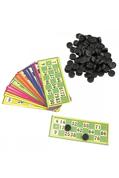 Mçb Group Bingo - 24 Cards 90 Number New Year's Family Game, Colorful Luck Game