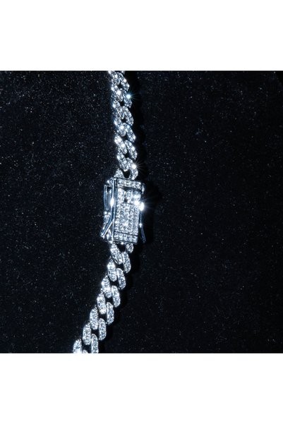 Çeko Chain 8MM Micro Cuban Chain Silver