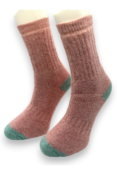 CİHO SOCKS Premium 2 Çift Kadın Alpaka Yünlü Yumuşak Yıkamalı Norveç Tipli Termal Soket Çorap