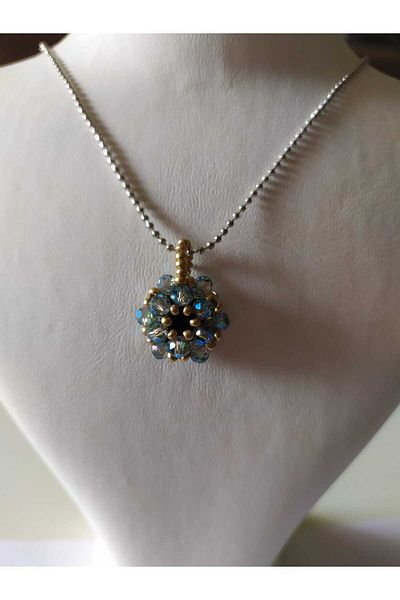 Sam COPY - Cevşen Necklace - Chained / Handcrafted Crystal Bead Knitted /