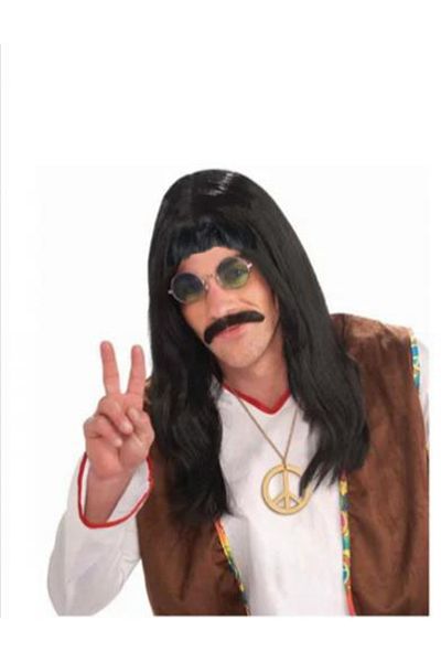 KAYAMU Long Peace - Mancho Wig and Mustache Set (K0)