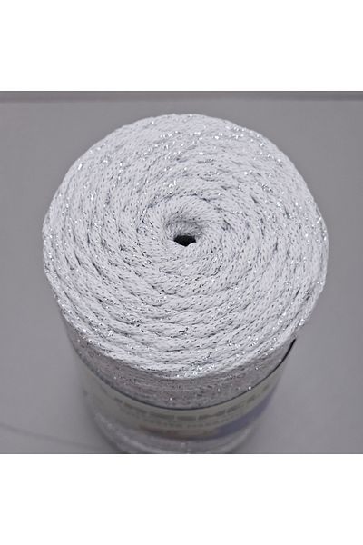 urzsmell Glitter Polyester Macrame 200gr, 250mt, No. 4Thread Plate, Bag and Accessory Thread